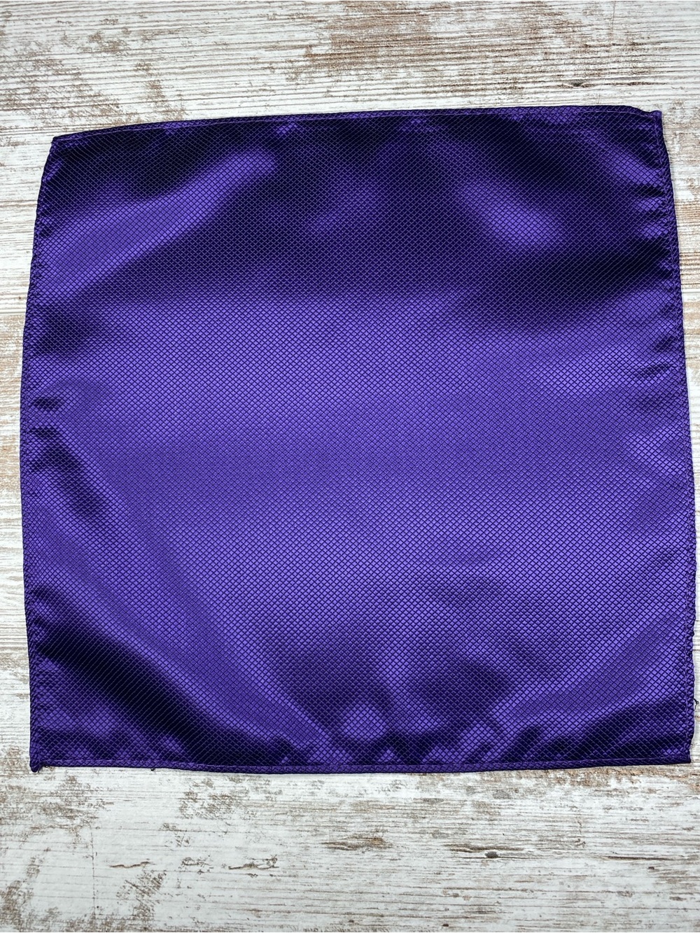 Purple Micro Geometric Silk Blend Pocket Square Mens Handkerchief 9.5”